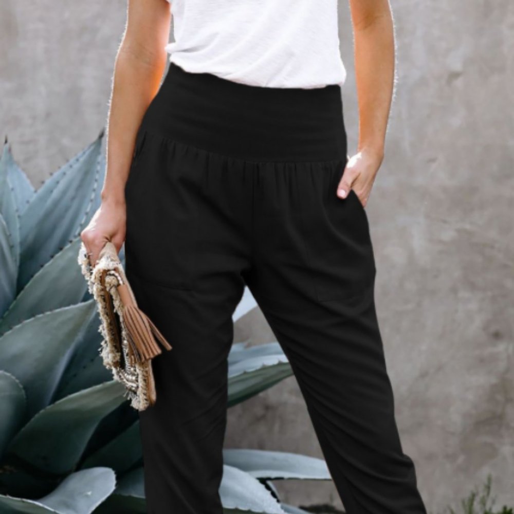 New in Package-Fashion Pocketed Cotton Dress Up Jogger (Sizes S-XL)